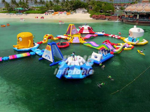 new design cheap inflatable water park