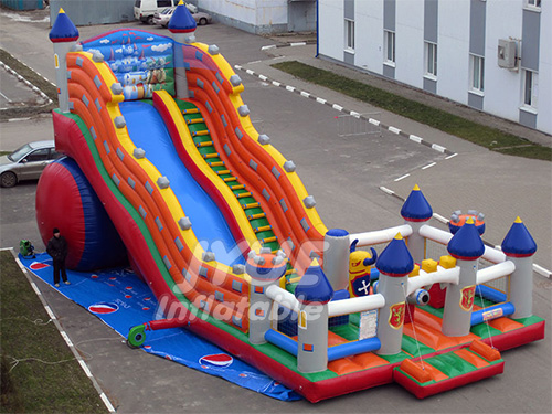 0.55mm PVC PLATO riesiger interessanter aufblasbarer Vergnügungsaquapark / Spaßstadt für Kinder