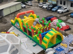 Commercial Grade Kids Structures Gonflables Bouncing Castles Combo Jumping Commercial Inflatable Obstacle Course