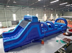 Blue Inflatable Obstacle Course for Indoor and Outdoor Sport Game Inflatable Amusement Park Course