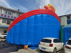 China Manufacturer Customized Low Price Big Inflatable Rainbow Water Slide for Pool