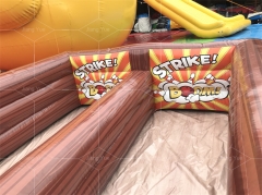 Hot Sale Double lane Inflatable Bowling Alley Game with Best Quality