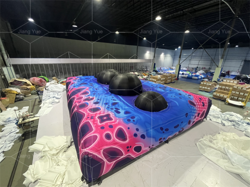 Commercial Trampoline Park Soft Cover Landing Airbag Foam Pit Jump Air Bag Inflatable Gymnastics Jump Airbag With Big Ball