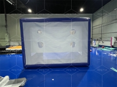 Inflatable Free Kick Soccer Game Durable Inflatable Soccer Goal with Balls