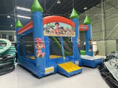 Paw Patrols Dog Combo Commercial Bounce House Combo Slide