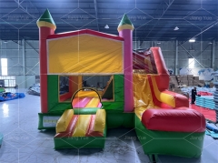 Outdoor Inflatable Jumping Castle with Slide Combo Bounce House for Kids