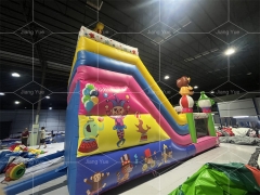 Hot New Design Carnival Clown Inflatable Trampoline Castle Slide
