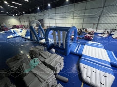 Custom Inflatable Floating Sea Lake Pool Water Park Obstacle Course Water Play Sports Entertainment Aqua Parks