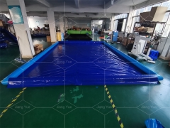 Heavy Duty Mobile Water Containment Car Wash Air Floor Mat PVC Portable Inflatable Car Washing Pad for Truck