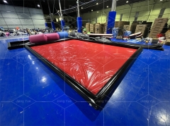 PVC Truck Inflatable Car Clean Pad Portable Inflatable Car Wash Containment Mat