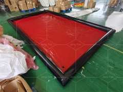 PVC Material Inflatable Car Wash Mats Water Containment Mat For Car Wash And Mobile Detailing