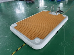 Hot Sales Inflatable Floating Dock Water Platform Yacht Drop Stitch Dock for Sea Water Sports