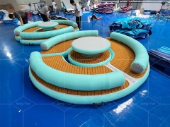 Inflatable PVC Drop Stitch Floats Raft Chaise Pool Float Lounger Sea Beach Water Sofa Hammock Floating Lounge Chair