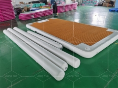 New Inflatable Water Floating Platform / Inflatable Floating Pontoon Dock Water Platform