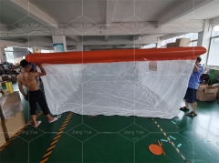 Inflatable Swimming Pool Yacht Ocean Sea Floating Airtight Tube Swimming Pool With Anti Jellyfish Net for Sale