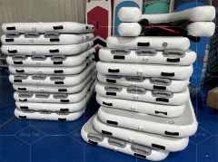 Drop Stitch Portable Dog Pool Float Inflatable Dock Platform With Dog Boat Ramp