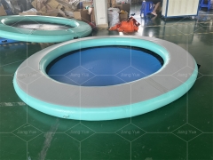 8FT Inflatable Water Hammock Floating Dock Round Floating Ring For Multiple People