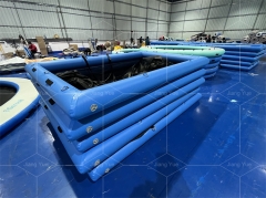 Portable PVC Tube Inflatable Anti-Jellyfish Swimming Pool Yacht Inflatable Sea Pool with Net