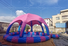 Commercial Inflatable Swimming Pool with Dome Tent for Kids and Adults
