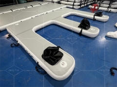 Drop Stitch Inflatable Floating Dock Paddle Board Platform Jet Ski Dock EVA Water Mat For Boat Parking