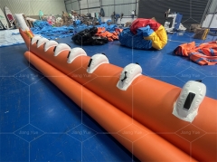 New Design Towing Game Inflatable Dragon Boat Bananas Boat with PVC Material