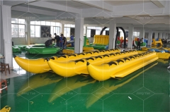 Customized Water Play Equipment Towable Water Ski Tube Inflatable Banana Tube Boat