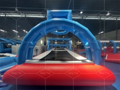 0.9mm PVC Inflatable Water Beach Volleyball Trampoline Field for Sale