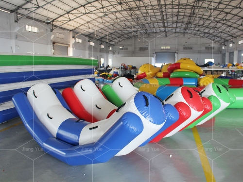 Commercial PVC Floating Sport Games for Lake Inflatable Water Park Toys Inflatable Water Seesaw for Sale
