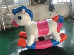 Inflatable Water Play Game sealed Inflatable pony Rocking Horse Rodeo Rocking Ride Floating Toy