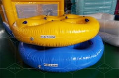 Factory Supply Water Park Tube Four Person Water Slide Tubes Inflatable Cloverleaf Tube