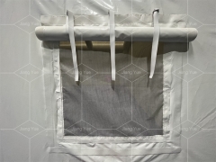 5.59x5.5x3.24m White Canvas Waterproof Outdoor Emergency Rescue Refugee Relief Tent for Medical