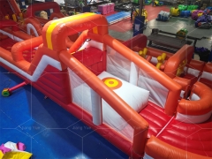 Huge Outdoor Playground Amusement Park Customize Size Inflatable Obstacle Course