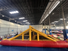Custom PVC Inflatable Water Volleyball Trampoline Court for Water Games Play